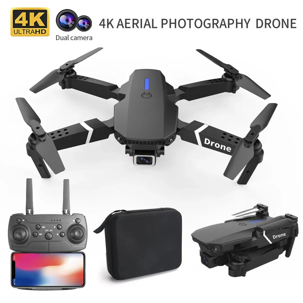 E88 Professional Drone with 4K HD Camera – Foldable & WiFi FPV